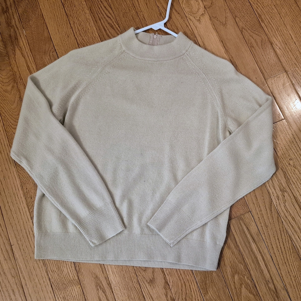 White Stag Women's Beige Crewneck Sweater
